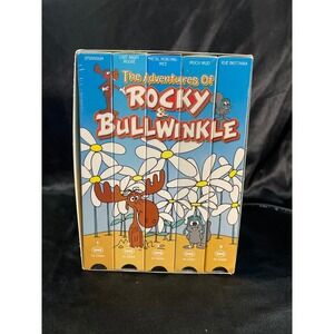 Rocky and Bullwinkle VHS Collector 5 Series Pack GoodTimes Home Video Box Set